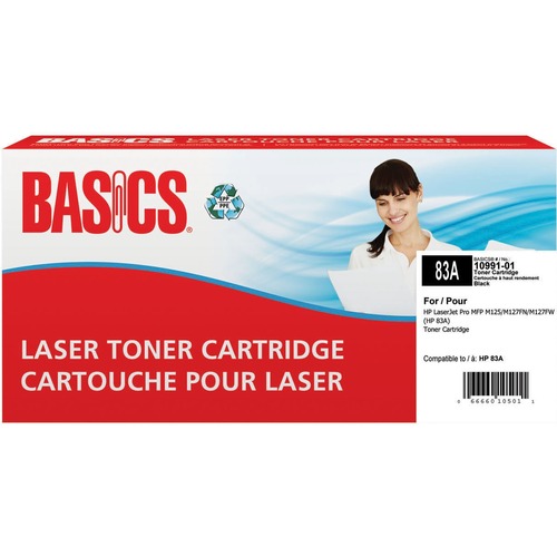 Basics® Remanufactured Laser Cartridge (HP 83A) Black - Laser - 1500 Pages - 1 Each