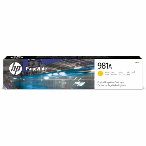 HP 981A (J3M70A) Original Page Wide Ink Cartridge - Single Pack - Yellow - 1 Each - 6000 Pages