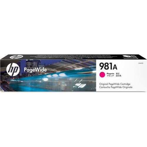 HP 981A (J3M69A) Original Page Wide Ink Cartridge - Single Pack - Magenta - 1 Each - 6000 Pages