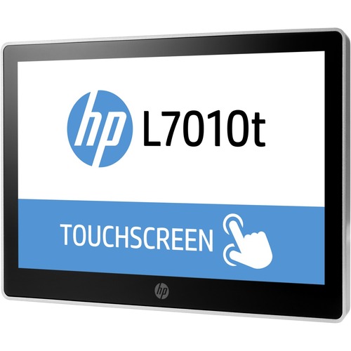 HP L7010t 10.1" LCD Touchscreen Monitor - 16:9 - 30 ms - Projected Capacitive - 1280 x 800 - WXGA - 16.7 Million Colors - 800:1 - 220 Nit - LED Backlight - USB - DisplayPort - Black, Asteroid - ENERGY STAR 7.0, MEPS, ErP, CECP, China Energy Label (CEL), E - Touchscreen Monitors - 5632127