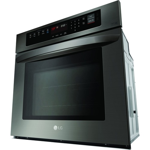 LG 4.7 cu. ft. Built-In Single Wall Oven - Single - 30" - 4.70 ft³ Main Oven - 2 kWh Convection/Hot Air Consumption - Electric Heat Source (Main Oven) - Convection, Broiling, Baking Main Oven Function - 120 V AC, 230 V AC - 4100 W - Built-in - Black Stain