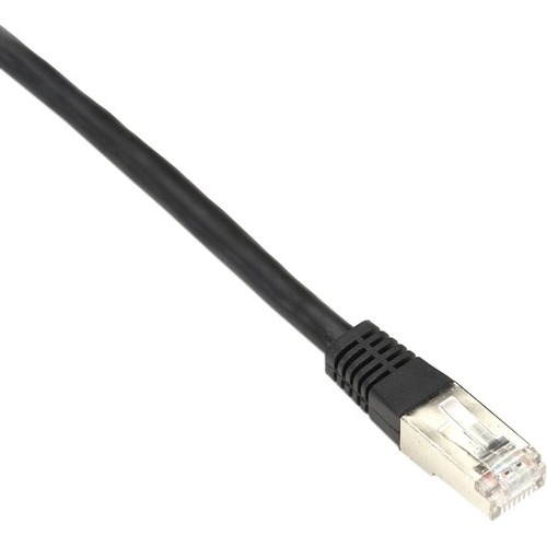 Black Box Cat.5e SSTP Network Cable - 1.97 ft Category 5e Network Cable for Network Device - First End: 1 x RJ-45 Network - Male - Second End: 1 x RJ-45 Network - Male - 1 Gbit/s - Shielding - 26 AWG - Black