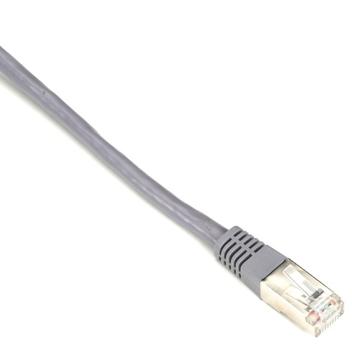 Black Box SlimLine Cat.5e (F/UTP) Patch Network Cable - 1 ft Category 5e Network Cable for Network Device - First End: 1 x RJ-45 Network - Male - Second End: 1 x RJ-45 Network - Male - 1 Gbit/s - Patch Cable - Shielding - Gold Plated Contact - CM - 26 AWG