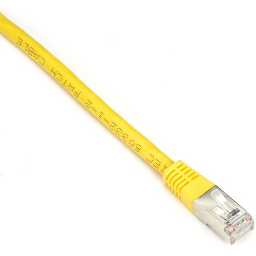 Black Box SlimLine Cat.6 (S/FTP) Patch Network Cable - 2 ft Category 6 Network Cable for Network Device - First End: 1 x RJ-45 Network - Male - Second End: 1 x RJ-45 Network - Male - 1 Gbit/s - Patch Cable - Shielding - Gold Plated Contact - CM - 26 AWG -