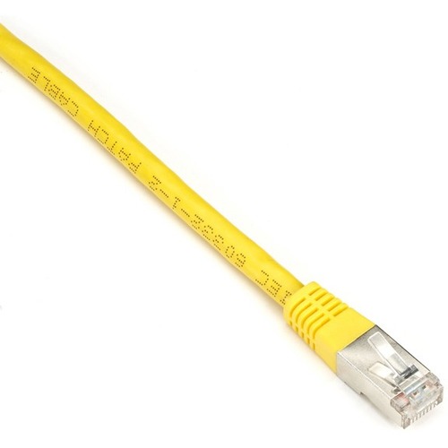 Black Box SlimLine Cat.6 (S/FTP) Patch Network Cable - 25 ft Category 6 Network Cable for Network Device - First End: 1 x RJ-45 Network - Male - Second End: 1 x RJ-45 Network - Male - 1 Gbit/s - Patch Cable - Shielding - Gold Plated Contact - CM - 26 AWG 