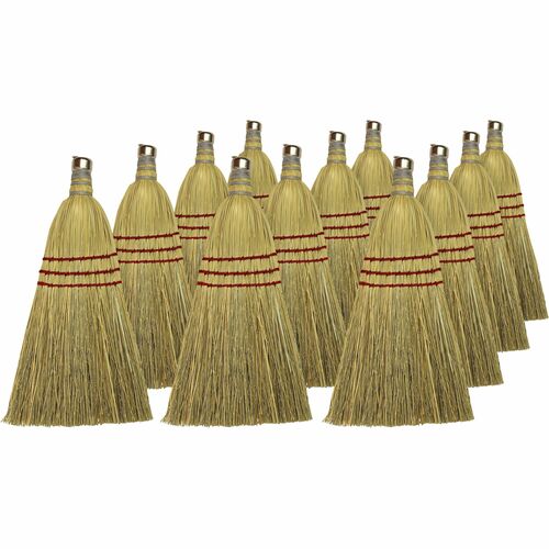 Genuine Joe Whisk Broom - 12 / Carton - Natural