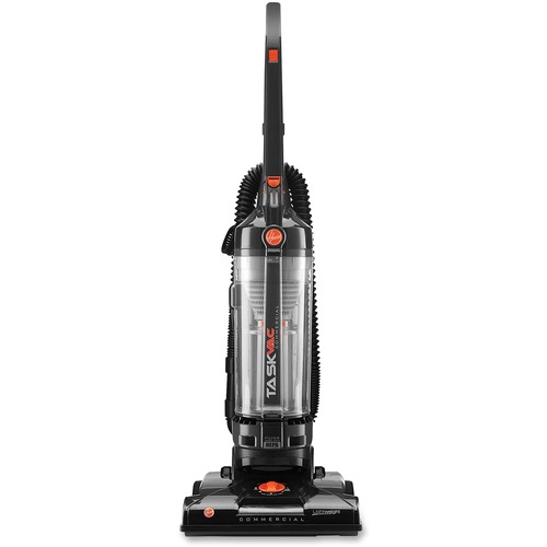 Hoover TaskVac Commercial Bagless Upright Vacuum - 1.13 gal - Bagless - Brushroll, Hose, Dirt Cup, Filter, Dusting Brush, Wand, Crevice Tool, Upholstery Tool, Brush - 14" Cleaning Width - Carpet, Hard Floor, Hardwood - 35 ft Cable Length - 8 ft Hose Lengt
