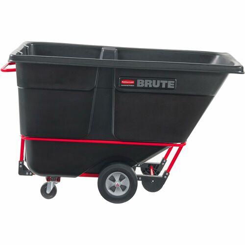 Rubbermaid Commercial 1250 lb Capacity Standard Duty Tilt Truck - 1250 lb Capacity - x 33.5" Width x 72.2" Depth x 43.8" Height - Black - 1 Each