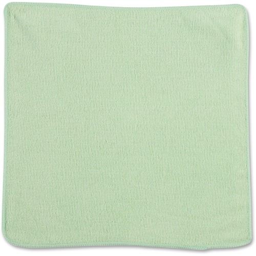 Rubbermaid Commercial 12" Green Light Commercial MF Cloth - Cloth - 12" (304.80 mm) Width x 12" (304.80 mm) Length - 1 Each - Green = RUB1820578