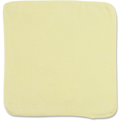 Rubbermaid Commercial 12" Yellow Light Commrcl MF Cloth - Cloth - 12" (304.80 mm) Width x 12" (304.80 mm) Length - 1 Each - Yellow = RUB1820580