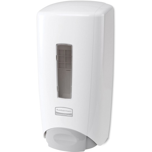 Rubbermaid Commercial 1000/1300mL FLex Dispenser - Manual - 1.37 quart Capacity - White - 10 / Carton