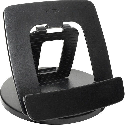 Kantek Rotating Foldable Desk Top Tablet Stand, Black - 10" x 11" x 2" x - 1 - Black