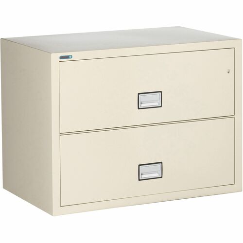 Phoenix World Class Lateral File - 2-Drawer - 38.8" x 23.6" x 28.8" - 2 x Drawer(s) for File - Lateral - Fire Resistant, Explosion Resistant, Impact Resistant, Security Lock - Black