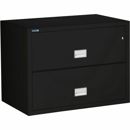 Phoenix World Class Lateral File - 2-Drawer - 38.8" x 23.6" x 28.8" - 2 x Drawer(s) for File - Lateral - Fire Resistant, Explosion Resistant, Impact Resistant, Security Lock - Gray