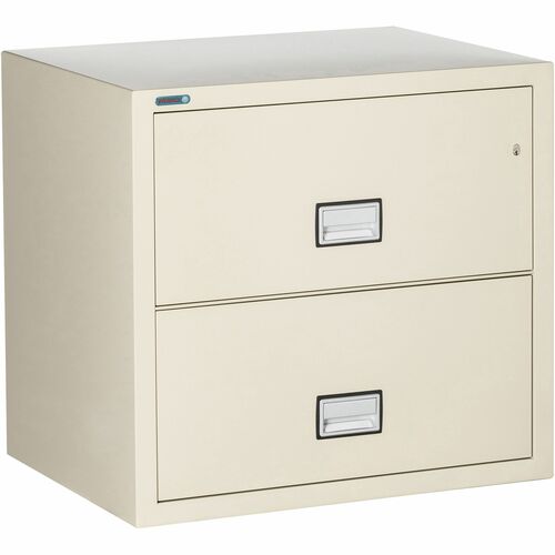 Phoenix World Class Lateral File - 2-Drawer - 31" x 23.6" x 28.8" - 2 x Drawer(s) for File - Lateral - Fire Resistant, Explosion Resistant, Impact Resistant, Security Lock - Putty