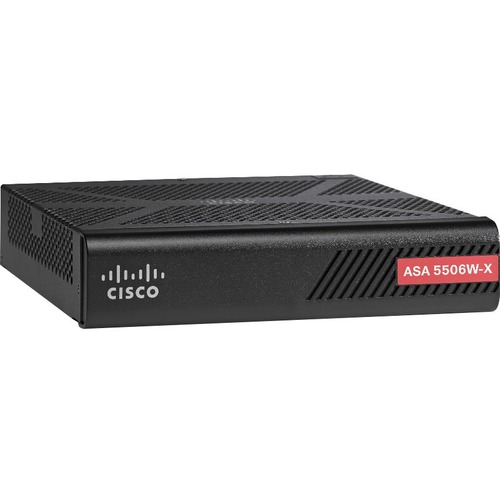 Cisco FirePOWER ASA 5506W-X Network Security/Firewall - 8 Port - 1000Base-T - Gigabit Ethernet - Wireless LAN IEEE 802.11a/b/g/n - 3DES, AES - 8 x RJ-45 - Desktop, Rack-mountable