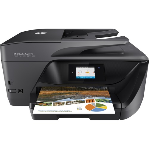 HP Officejet Pro 6978 Inkjet Multifunction Printer-Color-Copier/Fax/Scanner-30 ppm Mono/26 ppm Color Print-600x1200 dpi Print-Automatic Duplex Print-20000 Pages-225 sheets Input-1200 dpi Optical Scan-Color Fax-Wireless LAN - Copier/Fax/Printer/Scanner - 3