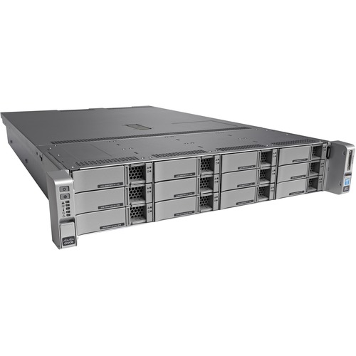 Cisco C240 M4 2U Rack Server - 2 x Intel Xeon E5-2620 v4 2.10 GHz - 128 GB RAM - Serial ATA, 12Gb/s SAS Controller - 2 Processor Support - 1.50 TB RAM Support - 0, 1, 10 RAID Levels - Matrox G200e Up to 256 MB Graphic Card - Gigabit Ethernet, 10 Gigabit E