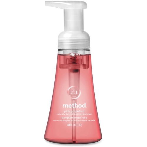 Method Foaming Hand Soap - Pink Grapefruit ScentFor - 10 fl oz (295.7 mL) - Pump Bottle Dispenser - Hand - Light Pink - Pleasant Scent, Paraben-free, Phthalate-free, Triclosan-free - 1 Each