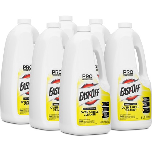 Easy-Off Oven/Grill Cleaner - 64 fl oz (2 quart)Bottle - 6 / Carton - Non-flammable - Clear