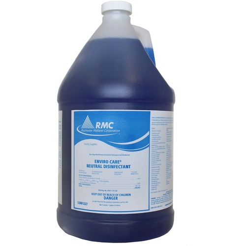 RMC Enviro Care Neutral Disinfectant - Concentrate Spray - 128 fl oz (4 quart) - 4 / Carton - Blue