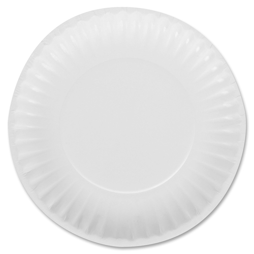 Dixie Basic® 6" Lightweight Paper Plates by GP Pro - 100 / Pack - Microwave Safe - 6" Diameter - White - Paper Body - 12 / Carton