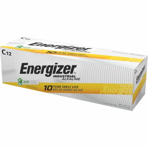 Energizer Industrial Alkaline C Battery Boxes of 12 - For Multipurpose - C - 8350 mAh - 6 / Carton