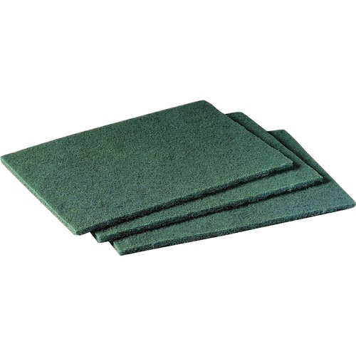Scotch-Brite Scrubbing Pads - 6" Width x 9" Length - 60/Carton - Synthetic - Green