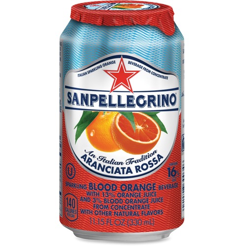 SanPellegrino Italian Sparkling Blood Orange Beverage - 11.15 fl oz (330 mL) - 12 / Carton