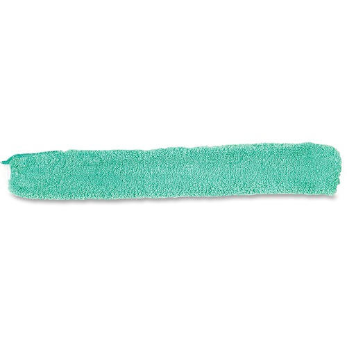 Rubbermaid Commercial Wand Duster Replacement - Green - MicroFiber - 0.8" Height x 3.2" Width x 22.7" Length - 6 / Carton