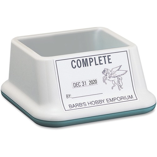 Xstamper XpeDater Rotary Date Stamp - Message/Date Stamp - "A.M., P.M., REC'D, PAID, FAX'D, ENT'D" - 4 Line(s) - 29 Characters/Line - 1.38" Impression Width x 2.81" Impression Length - 50000 Impression(s) - Assorted - Recycled - 1 Each