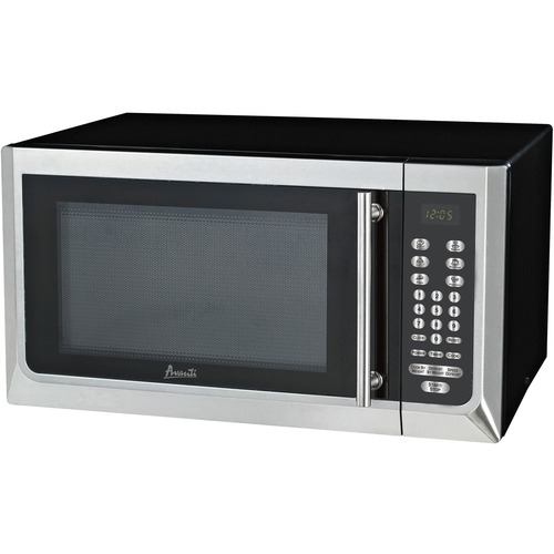 Avanti 1,000-watt Microwave - Single - 1.6 ft³ Capacity - Microwave - 10 Power Levels - 1000 W Microwave Power - 120 V AC - Countertop - Black, Stainless Steel