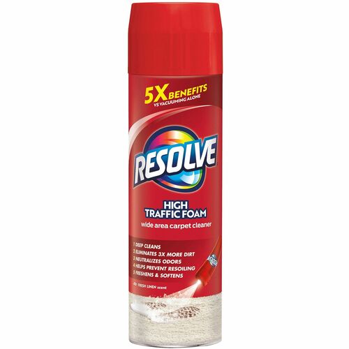 Resolve Carpet Foam - 21.92 oz (1.37 lb) - Deodorize - Blue, Red - 12 / Carton