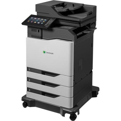 Lexmark CX825DE Laser Multifunction Printer - Color - Copier/Fax/Printer/Scanner - 55 ppm Mono/55 ppm Color Print - 2400 x 600 dpi Print - Automatic Duplex Print - Up to 250000 Pages Monthly - 650 sheets Input - Color Scanner - 1200 dpi Optical Scan - Col