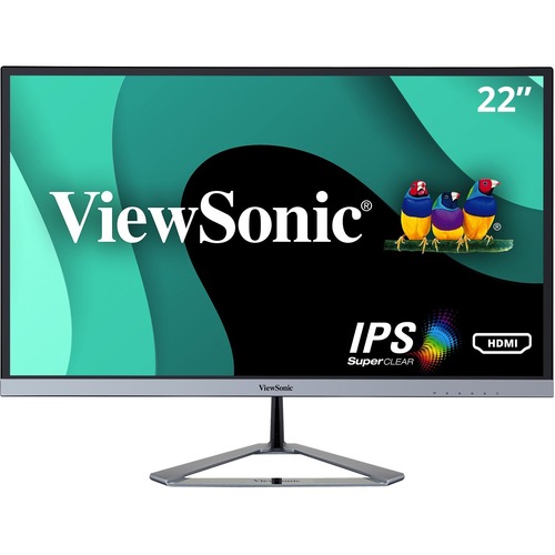 ViewSonic VX2276-SMHD 22 Inch 1080p Widescreen IPS Monitor with Ultra-Thin Bezels, HDMI and DisplayPort - 22" Monitor - In-plane Switching (IPS) Panel Technology - Full HD 1920 x 1080px Resolution - 16.7 Million Colors - 250 Nit - 75Hz Refresh Rate - HDMI