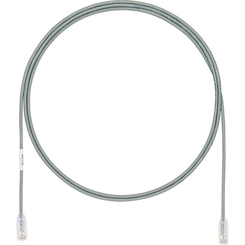 Panduit Cat.6a UTP Patch Network Cable - 25 ft Category 6a Network Cable for Network Device - First End: 1 x RJ-45 Network - Male - Second End: 1 x RJ-45 Network - Male - Patch Cable - 28 AWG - Gray - 1