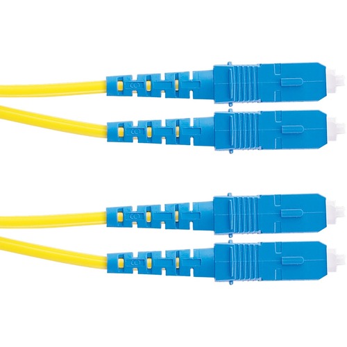 Panduit Fiber Optic Duplex Patch Network Cable - 16.40 ft Fiber Optic Network Cable for Network Device - First End: 2 x SC Network - Male - Second End: 2 x SC Network - Male - Patch Cable - Yellow - 1