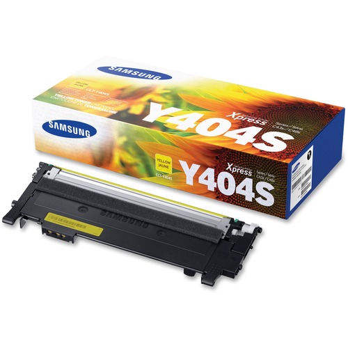 Samsung CLT-Y404S Original Toner Cartridge - Yellow - 1000 Pages - 1 Each - Laser Toner Cartridges - SASCLTY404S