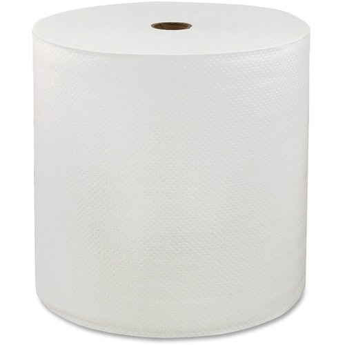 LoCor; Hardwound 1-Ply Paper Towels, 850' Per Roll, Pack Of 6 Rolls - 1 Ply - 7" x 850 ft - White - 6 Rolls Per Carton - 6 / Carton