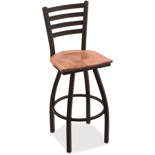 Holland Bar Stools Sitting Stool - Medium Maple Seat - Black Frame - 1 Each