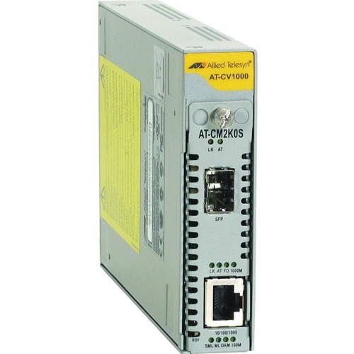 Allied Telesis Managed Media Conversion System - 1 x Total Number of Module Slots - 2 x Number of Power Supplies Installed - 1 Slot - 2U