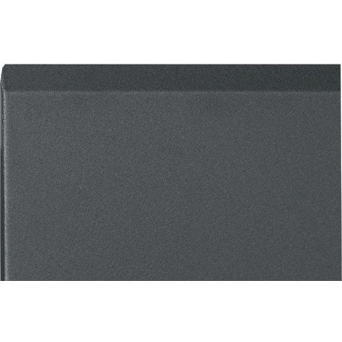 Middle Atlantic Solid Front Door, 45 RU WMRK Racks, W/Handle Knockout - Steel - Black Powder Coat - 45U Rack Height - 79.6" Height - 20" Width - 1.2" Depth