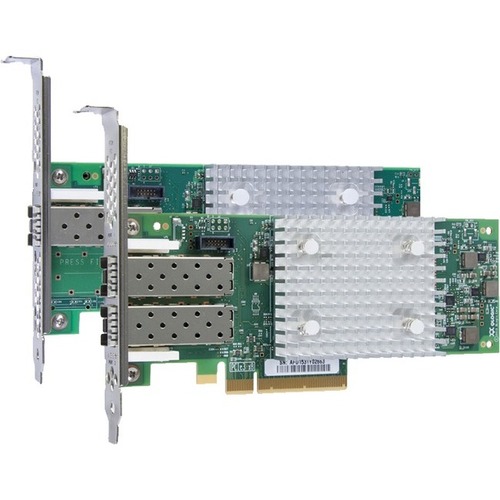 Lenovo QLogic 16Gb Enhanced Gen5 FC Dual-port HBA - PCI Express 3.0 x8 - 16 Gbit/s - 2 x Total Fibre Channel Port(s) - SFP+ - Plug-in Card