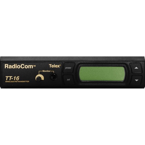 RTS RadioCom TT-16 Audio Transmitter - 350 ft - LCD Display - Wireless - Headphone - 2 x AA - Alkaline, Nickel Metal Hydride (NiMH), Nickel Cadmium (NiCd)