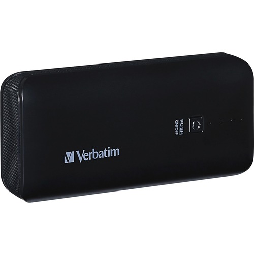 Verbatim Portable Power Pack, 4400mAh - Black - For iPod, iPhone, Mobile Phone, Bluetooth Headset, e-book Reader, USB Device, Wireless Keyboard - Lithium Ion (Li-Ion) - 4400 mAh - 1.10 A - 5 V DC Output - 5 V DC Input - 2 x - Black