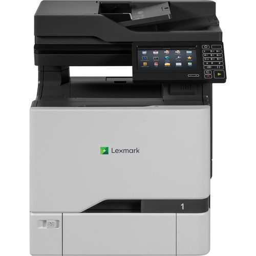Lexmark CX725de Laser Multifunction Printer - Color - Copier/Fax/Printer/Scanner - 50 ppm Mono/50 ppm Color Print - 2400 x 600 dpi Print - Automatic Duplex Print - Up to 150000 Pages Monthly - 650 sheets Input - Color Scanner - 600 dpi Optical Scan - Colo