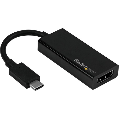 StarTech.com USB C to HDMI Adapter - 4K 60Hz - Thunderbolt 3 Compatible - USB-C Adapter - USB Type C to HDMI Dongle Converter - Connect your MacBook, Chromebook or other USB Type-C equipped laptop to a UHD 60Hz display or projector - USB-C to HDMI Adapter