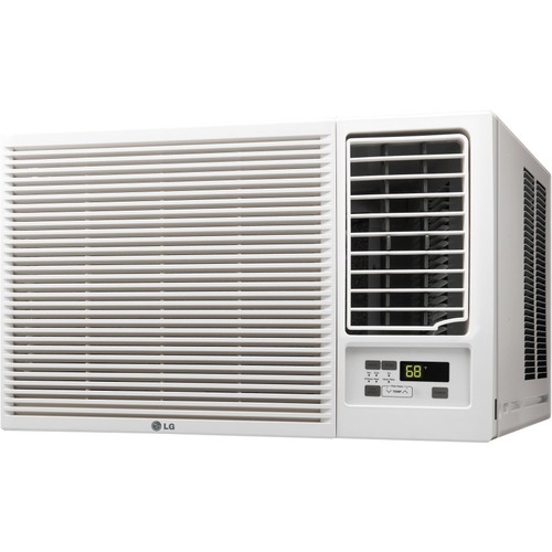 LG LW1816HR Window Air Conditioner - Cooler, Heater - 5275.28 W Cooling Capacity - 3516.85 W Heating Capacity - 1000 Sq. ft. Coverage - Dehumidifier - Washable - Remote Control - White