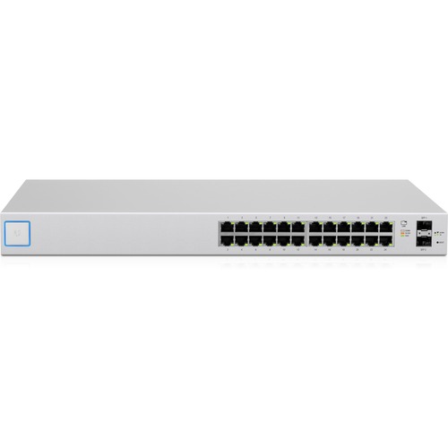 Ubiquiti Managed Gigabit Switch with SFP - 24 Ports - Gigabit Ethernet - 10/100/1000Base-TX, 1000Base-X - 2 Layer Supported - Modular - 2 SFP Slots - Optical Fiber, Twisted Pair