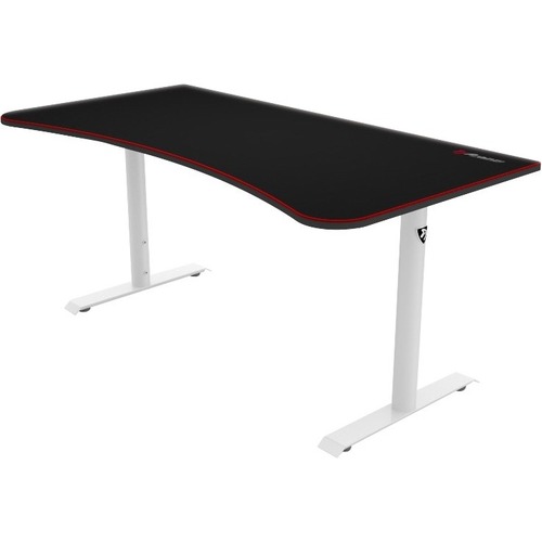 Arozzi Arena Gaming Desk - Rectangle Top - Height Adjustable - 27.56" to 31.50" Adjustment - 62.99" Table Top Width x 31.50" Table Top Depth - 31.50" Height - White - 1